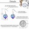 Austrian Crystal Heart Drop Dangle Earrings for Women 925 Sterling Silver Hook Hypoallergenic Earring (Vitrail Light)